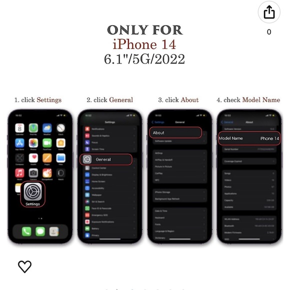 NIB Lohasic iphone 14 6.1” case brown - Picture 3 of 5